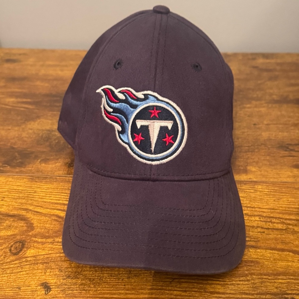 NFL Team Apparel Tennessee Titans Hat Navy Blue Baseball Cap